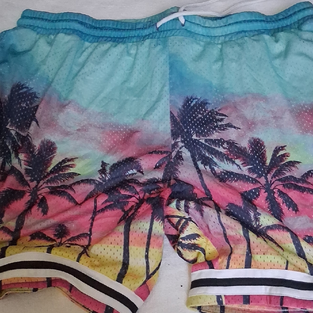 Colorful Palm Tree Shorts